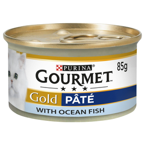 Purina Gourmet Gold Pate Wet Cat Food Tins (12 x 85g) - Flavour : Ocean Fish
