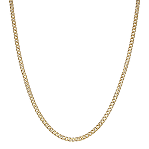 Pre-Owned 9ct Yellow Gold 18" Curb Chain Necklace.