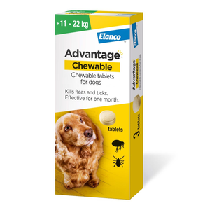 Advantage Chewable Tablets for Large Dogs (3 Tablets)