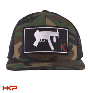 HK MP5K Patch Hat - Camo and Black - V1