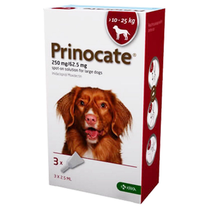 Prinocate 250mg/62.5mg Spot-On Solution for Large Dogs - Pack Size : 3 Pipettes