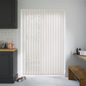 Honolulu Chalk White Vertical Blinds: 880mm x 2000mm Exact