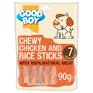 Good Boy Pawsley & Co Chewy Chicken & Rice Sticks Dog Treats