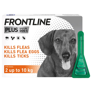 FRONTLINE Plus Flea and Tick Treatment for Small Dogs - Pack Size : 3 Pipettes