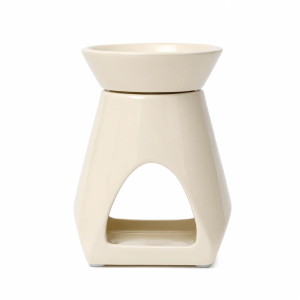 Beige Tapered Ceramic Two-Piece Burner