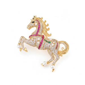Galloping Horse Brooch (one size)