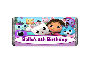Personalised Gabby's Dollhouse Chocolate Bar (7 Pack)