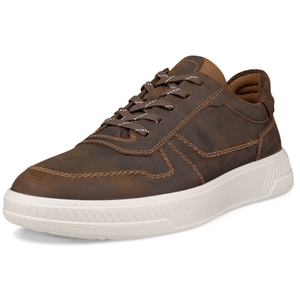 ECCO Mens Move Full Grain Leather Trainers - 10.5  -  11 UK (45EU) / Camel/Coffee