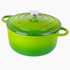 Cast Iron Dutch Oven Casserole Pot with Lid - 20cm (2L) Light Green