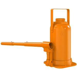 HOMCOM 12 Tonne Hydraulic Bottle Jack with 19-37 cm Lifting Range, Heavy Duty Portable Compact Car Jack Lift with Saddle and 3 Section Handle for Pickup, Truck, Auto Repair Maintenance, Orange
