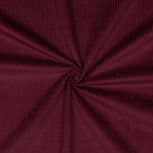 Tissu velours côtelé coton - Lie de vin
