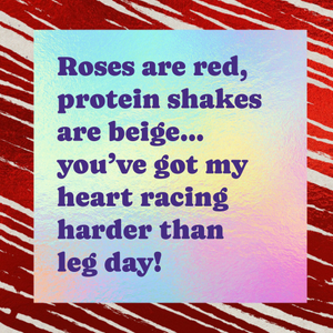 Moonpig Funny Gym Leg Day Love Poem Valentine's Day Card
