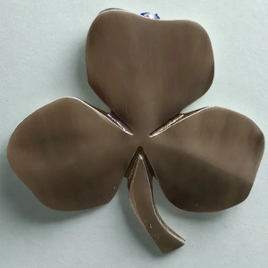 Irish Blessing Brass Shamrock Wall Hanging