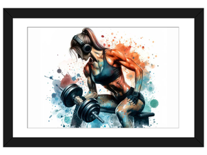 Exercise And Fitness In Watercolor. II