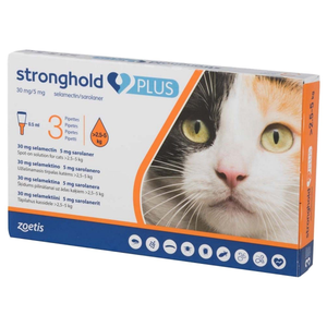 Stronghold Plus 30mg Spot-On Solution for Cats - Pack Size : 3 Pipettes