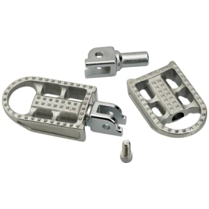 Biltwell Mushman Rider Footpegs in Polished For 2018-2025 Softail & 2021-2025 Sportster RH Models (7002-302-03)