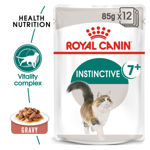 Royal Canin Instinctive 7+ Senior Wet Cat Food in Gravy - Pack Size : 12 x 85g Pouches
