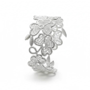 Lace Stylish Bangle - Silver (one size)