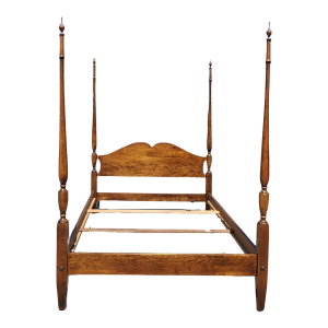 Cushman Colonial Maple 4-Poster Full Bed – 1940s Vintage American Craftsmanship