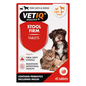 VetIQ Healthy+ Stool Firm Tablets for Cats & Dogs (45 Tablets)