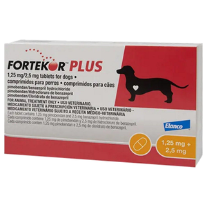 Fortekor Plus 1.25mg/2.5mg Tablets for Dogs