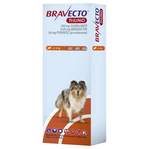 Bravecto TriUNO 100mg Chewable Tablets for Dogs (>5 - 10kg)