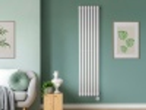 Eden Teppra 1200W Electric Vertical Radiator in White with Smart WiFi Control, 1800 x 420mm