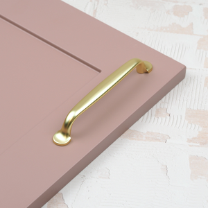 128mm Brushed Brass D-Bar Cabinet Handle