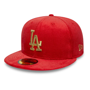 LA Dodgers MLB Cord Red 59FIFTY Fitted Cap