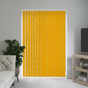 Gemini Bumblebee Yellow Vertical Blinds: 1250mm x 910mm Recess