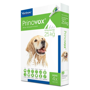 Prinovox Spot-On Solution for Extra Large Dogs - Pack Size : 4 Pipettes