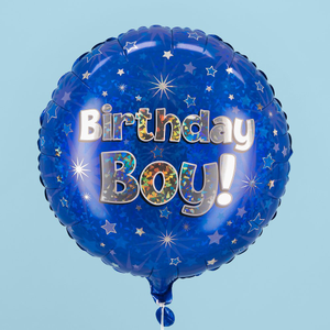 Birthday Boy Holographic Balloon