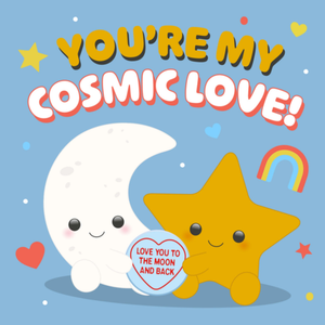 Moonpig Cosmic Love Moon And Star Illustrated Card