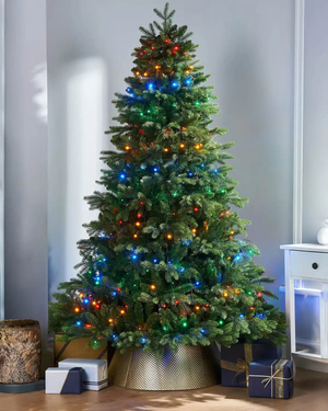 240 LED Christmas Tree Light String, Multi Colour, 2.5 m