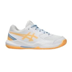 ASICS Gel Dedicate 8 GS Padel Niños - White/Orange Glow