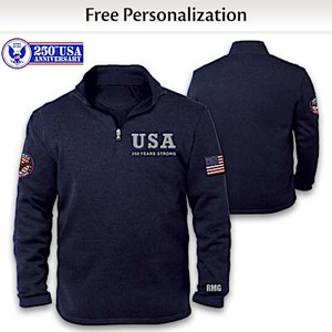 USA 250th Personalized Men's Jacket Size Large