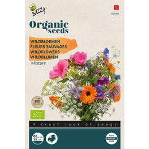Organic Wildflower Mixture Seeds from Buzzy Seeds®