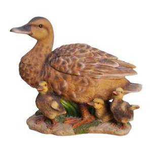 Duck With Ducklings Polystone