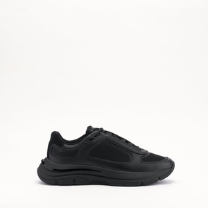 MALLET Alton Men's Black Leather Trainers
