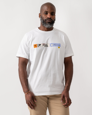 PS Paul Smith Mens Ticket Stub T-Shirt - 01 White
