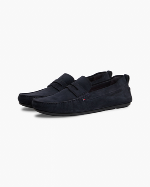 Tommy Hilfiger Core Hilfiger Mens Suede Driver - Desert Sky