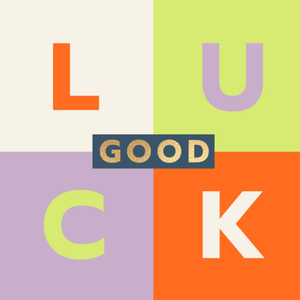 Good Luck Bold Colour Block Card