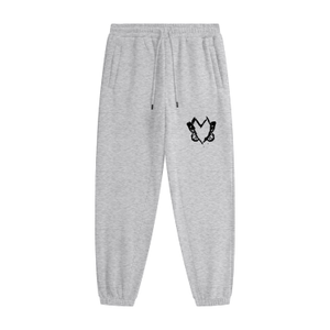 Heart With Wings Dove Grey Signature Streetware Fleece Joggers (S)