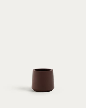 Calun maroon cement planter Ø 32cm