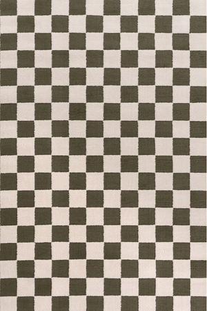 Loft Checkerboard Green Rug