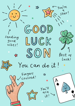 You Can Do It Good Luck Son Card