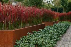 Hones - Corten Steel Rectangular Trough - 2000 x 500 x 600 (H)mm