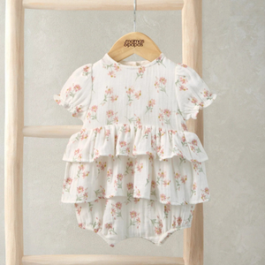 Mamas & Papas Daisy Peplum Shortie Romper