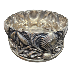 Vintage Nautical Themed Silver Plate Wine Coaster, Portugal
