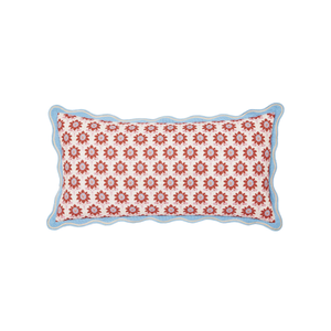 Siesta Stripe Cushion 60cm x 30cm, Red